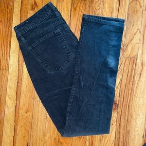 Forest Green Corduroy Low-waisted pants